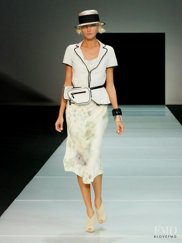 Alina Baikova featured in  the Emporio Armani fashion show for Spring/Summer 2012