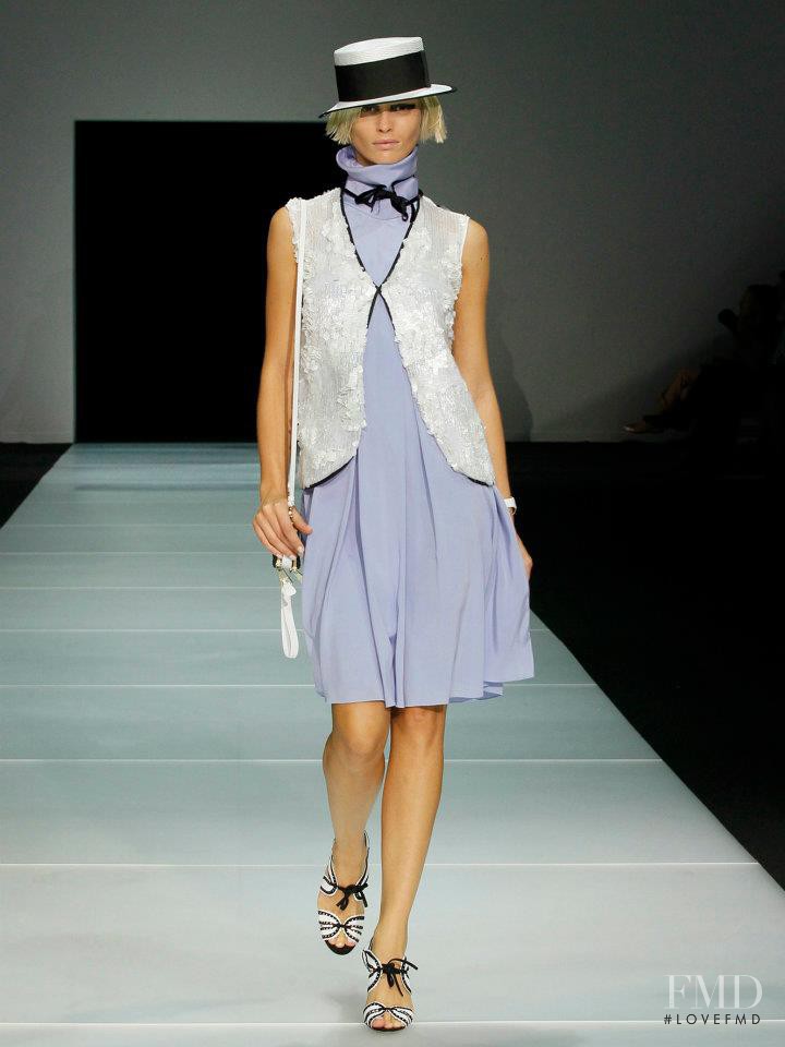 Flavia Lucini featured in  the Emporio Armani fashion show for Spring/Summer 2012
