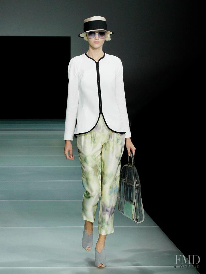 Barbora Pracharova featured in  the Emporio Armani fashion show for Spring/Summer 2012