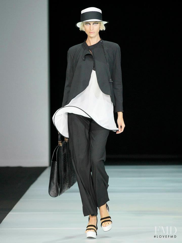 Michalina Glen featured in  the Emporio Armani fashion show for Spring/Summer 2012