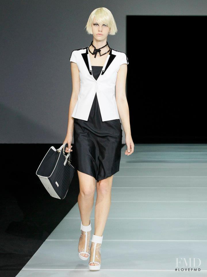Charlotte Nolting featured in  the Emporio Armani fashion show for Spring/Summer 2012