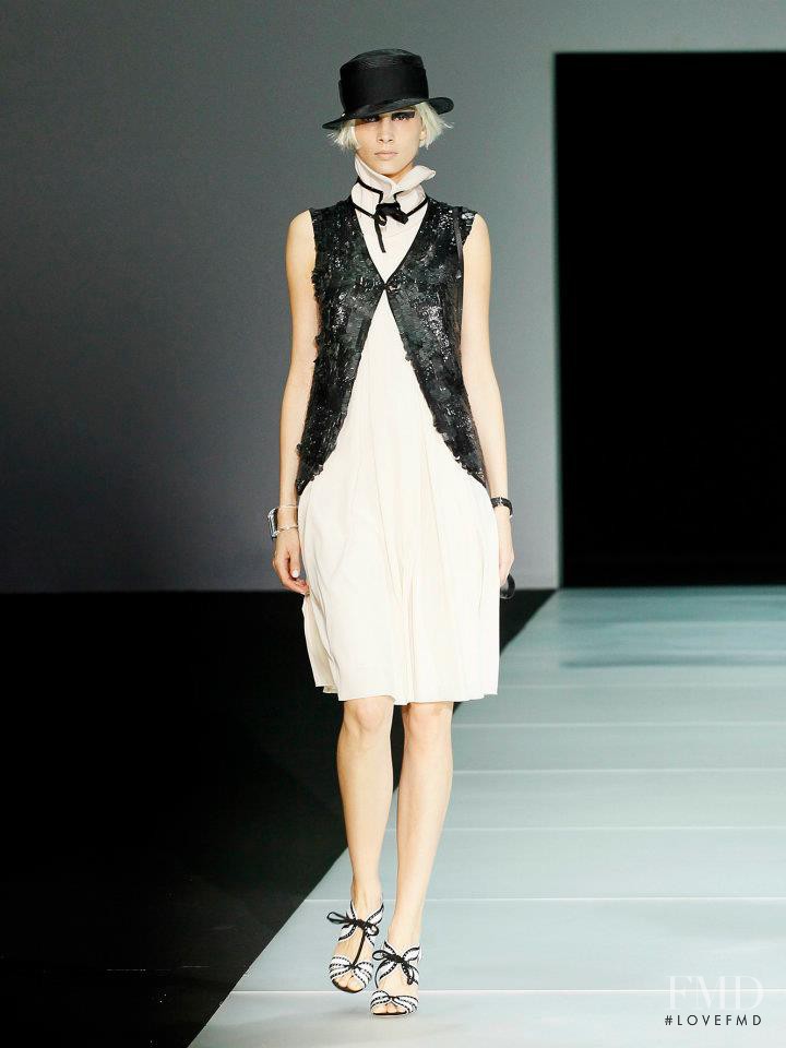 Brenda Kranz featured in  the Emporio Armani fashion show for Spring/Summer 2012