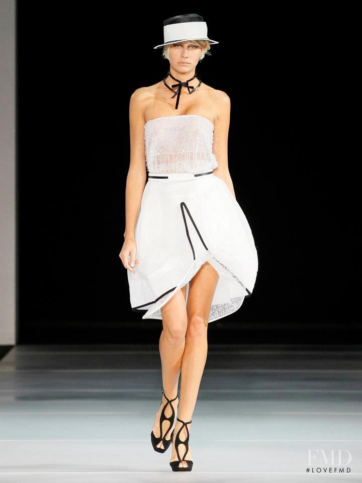 Phenelope Wulff featured in  the Emporio Armani fashion show for Spring/Summer 2012