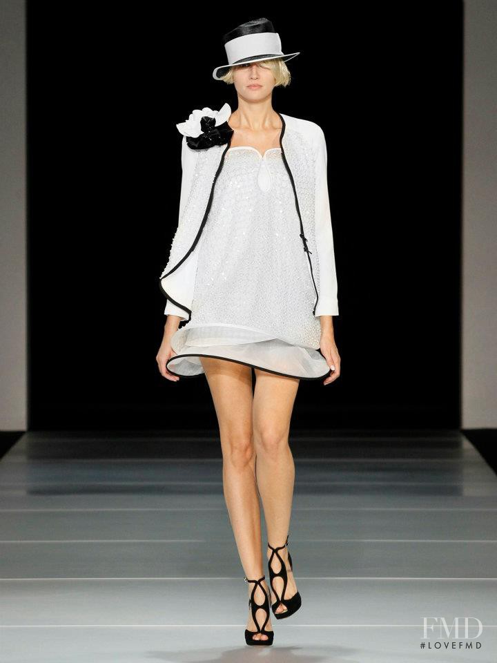 Alina Ilie featured in  the Emporio Armani fashion show for Spring/Summer 2012