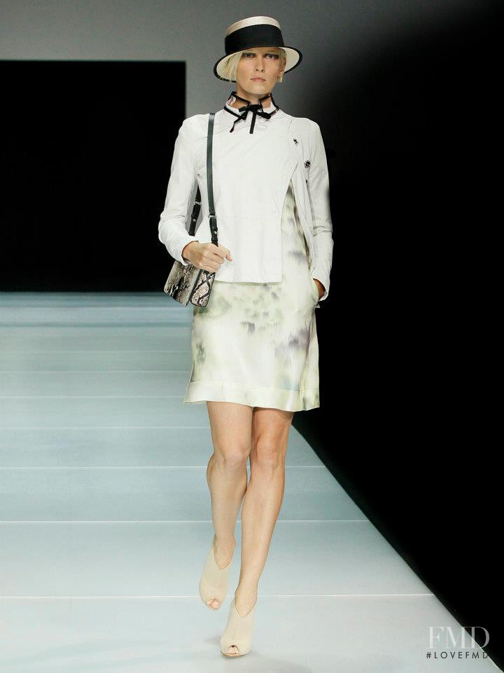 Katia Kokoreva featured in  the Emporio Armani fashion show for Spring/Summer 2012