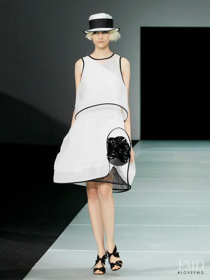 Isabella Melo featured in  the Emporio Armani fashion show for Spring/Summer 2012