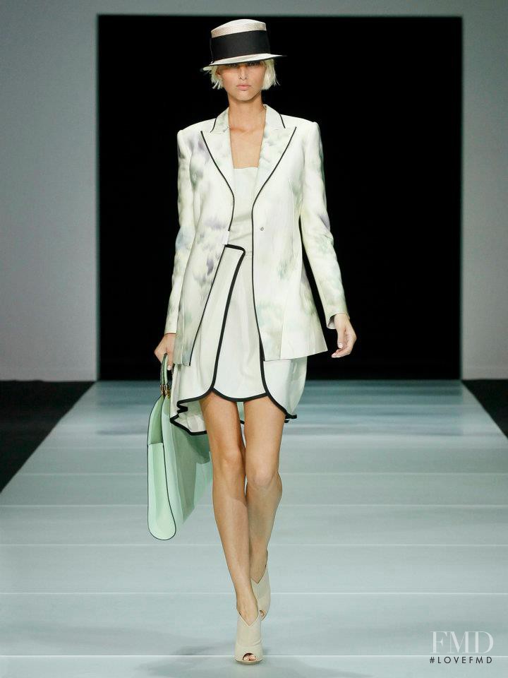 Michaela Kocianova featured in  the Emporio Armani fashion show for Spring/Summer 2012