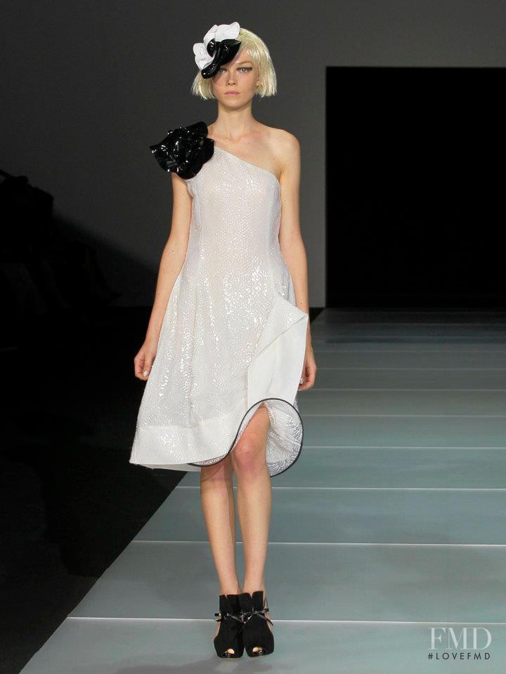 Siri Tollerod featured in  the Emporio Armani fashion show for Spring/Summer 2012