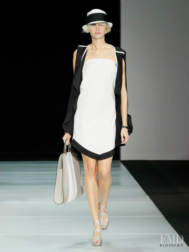 Alina Ilie featured in  the Emporio Armani fashion show for Spring/Summer 2012