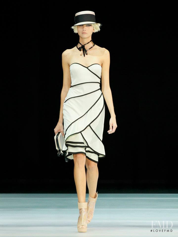 Ramona Chmura featured in  the Emporio Armani fashion show for Spring/Summer 2012