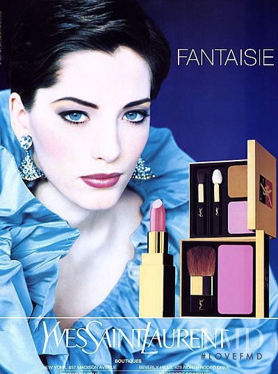 Lucie de la Falaise featured in  the YSL Beauty advertisement for Fall 1993