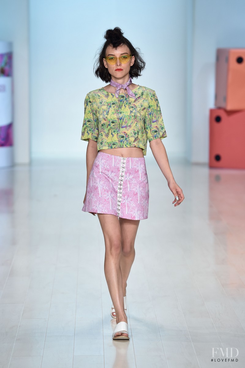 Ollie Henderson featured in  the Hayley Elsaesser fashion show for Spring/Summer 2014