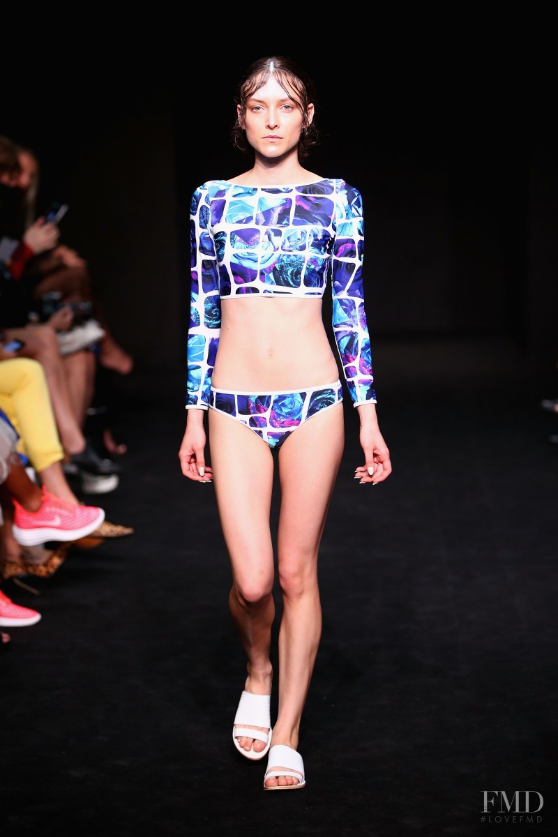 Ollie Henderson featured in  the Leroy Nguyen fashion show for Spring/Summer 2014