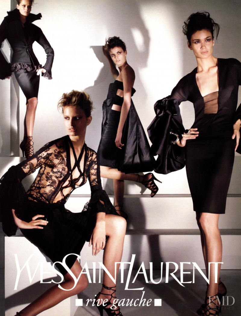 Ai Tominaga featured in  the Saint Laurent advertisement for Autumn/Winter 2002
