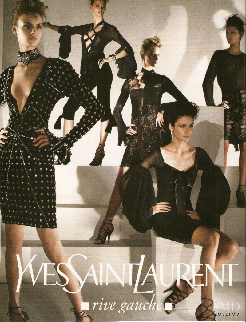 Ai Tominaga featured in  the Saint Laurent advertisement for Autumn/Winter 2002