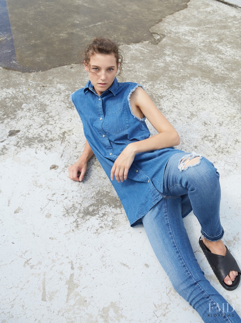 Stephanie Joy Field featured in  the Nobody Denim Reflections advertisement for Spring/Summer 2014