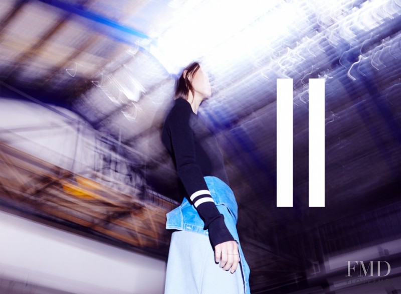 Stephanie Joy Field featured in  the Dion Lee advertisement for Spring/Summer 2014