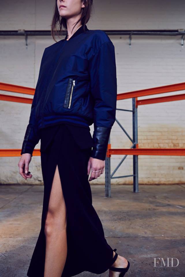 Stephanie Joy Field featured in  the Dion Lee II lookbook for Spring/Summer 2014