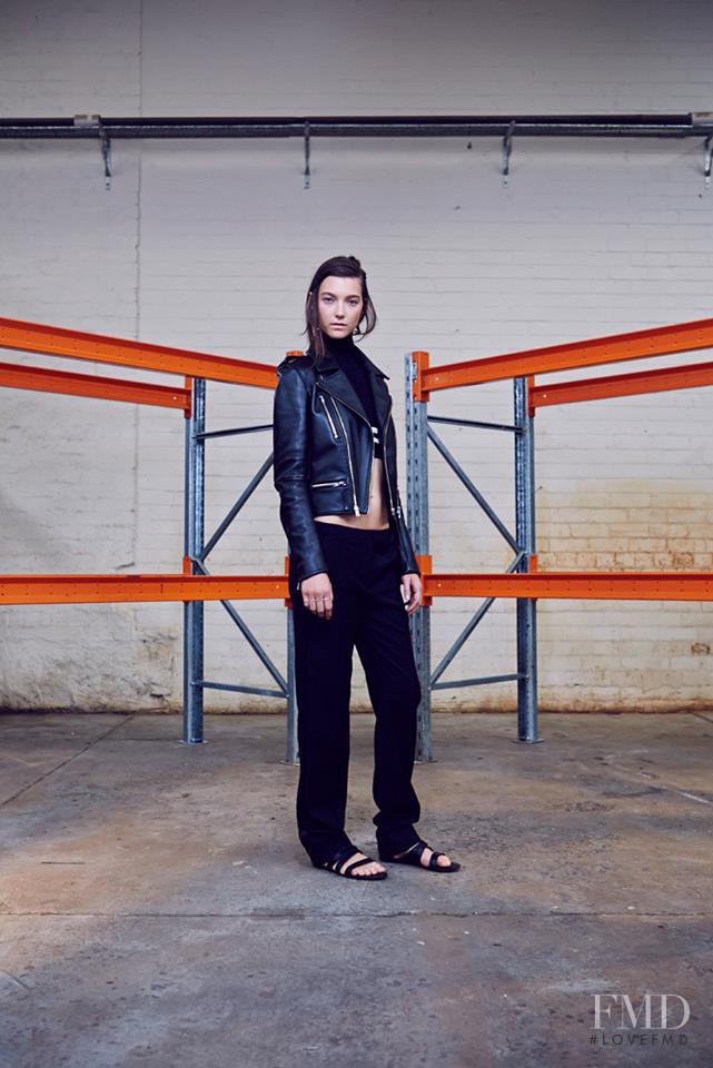Stephanie Joy Field featured in  the Dion Lee II lookbook for Spring/Summer 2014