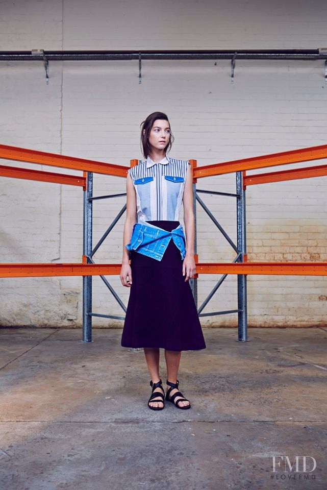 Stephanie Joy Field featured in  the Dion Lee II lookbook for Spring/Summer 2014