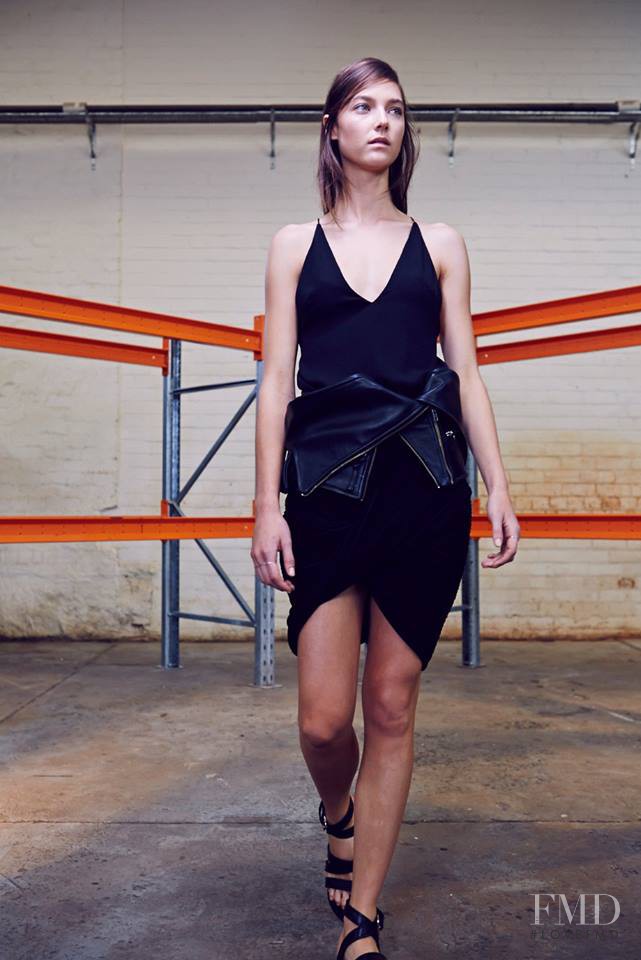 Stephanie Joy Field featured in  the Dion Lee II lookbook for Spring/Summer 2014