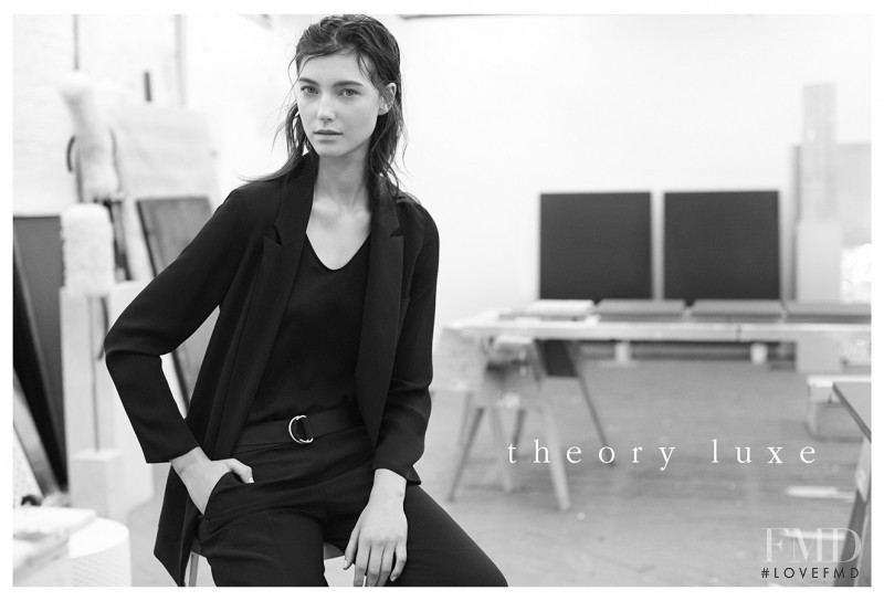 Stephanie Joy Field featured in  the Theory Luxe advertisement for Spring/Summer 2015