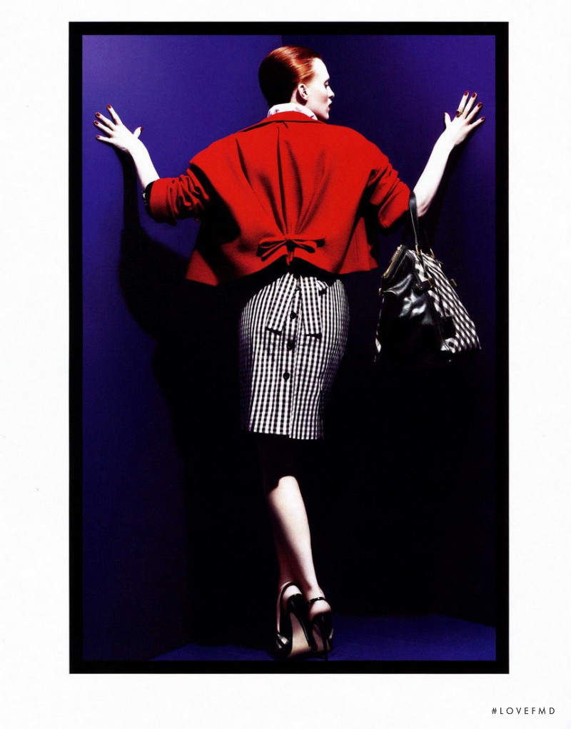 Karen Elson featured in  the Saint Laurent advertisement for Spring/Summer 2007