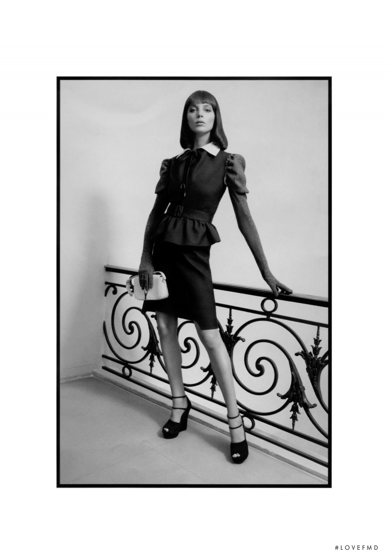 Daria Werbowy featured in  the Saint Laurent advertisement for Autumn/Winter 2010