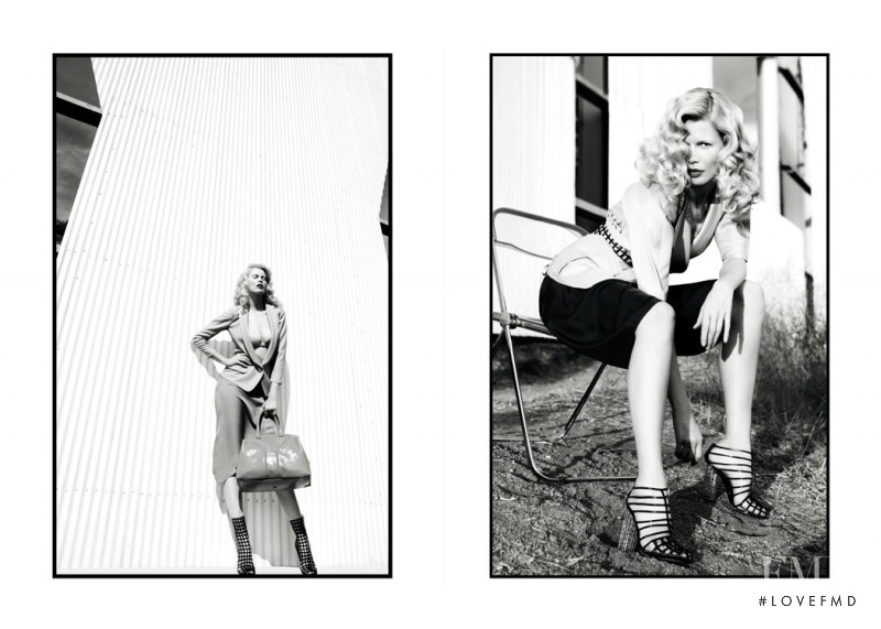 Claudia Schiffer featured in  the Saint Laurent advertisement for Spring/Summer 2009