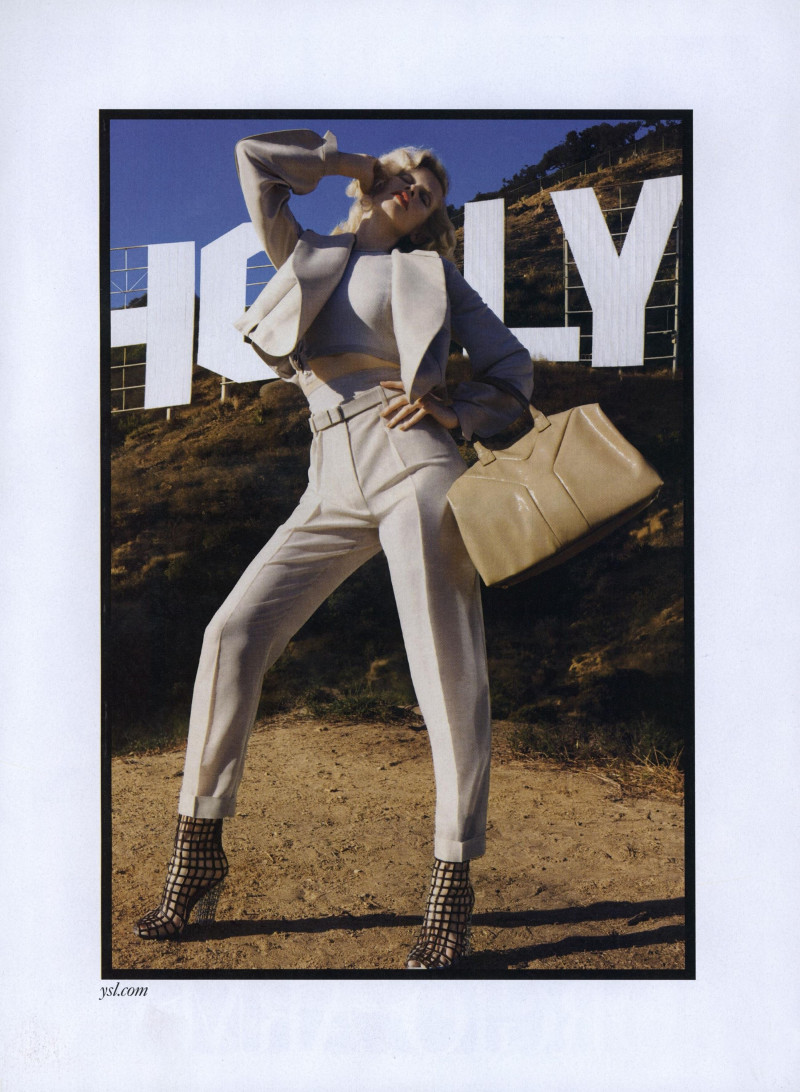 Claudia Schiffer featured in  the Saint Laurent advertisement for Spring/Summer 2009