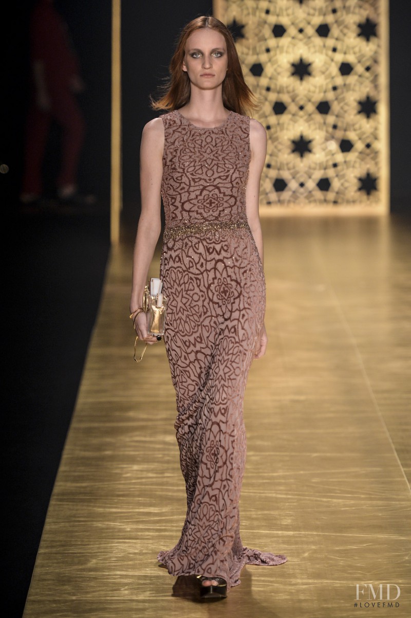 Marina Heiden featured in  the Victor Dzenk fashion show for Autumn/Winter 2014