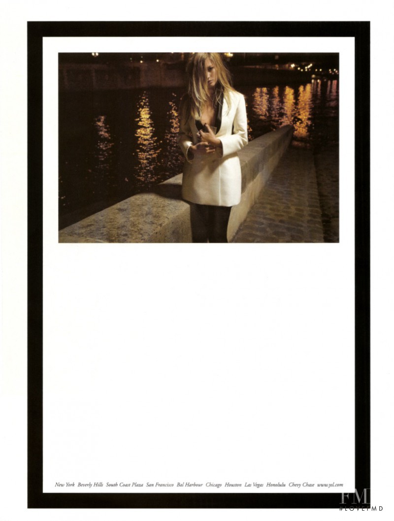Gisele Bundchen featured in  the Saint Laurent advertisement for Autumn/Winter 2007