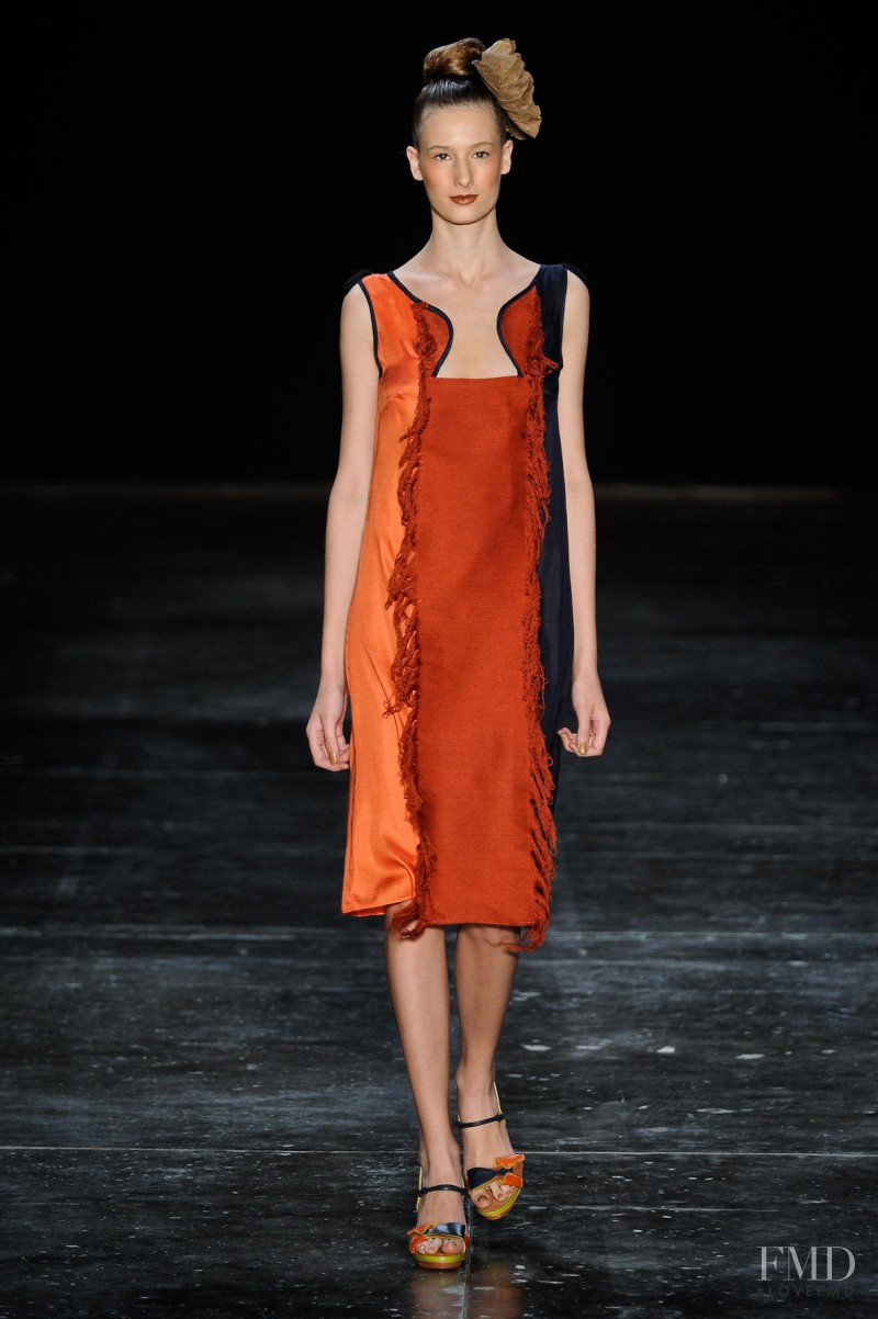Patricia Muller featured in  the Fernanda Yamamoto fashion show for Spring/Summer 2012