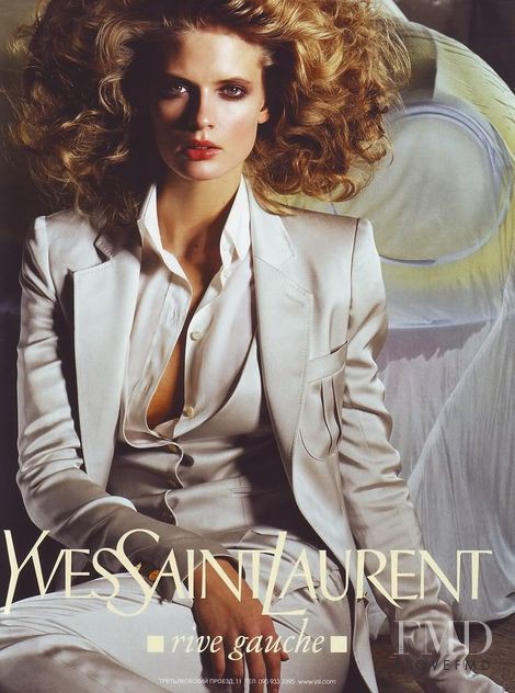 Julia Stegner featured in  the Saint Laurent advertisement for Spring/Summer 2004