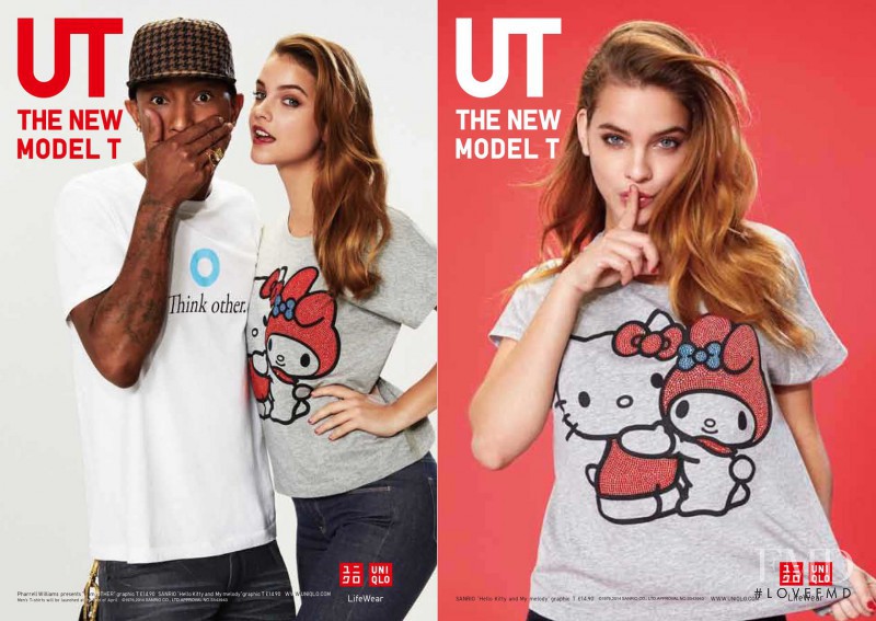 Barbara Palvin featured in  the Uniqlo UT advertisement for Spring/Summer 2014