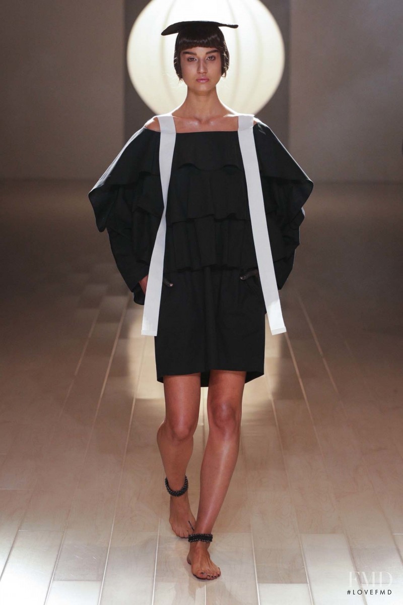 Roberta Pecoraro featured in  the Gail Sorronda fashion show for Spring/Summer 2015