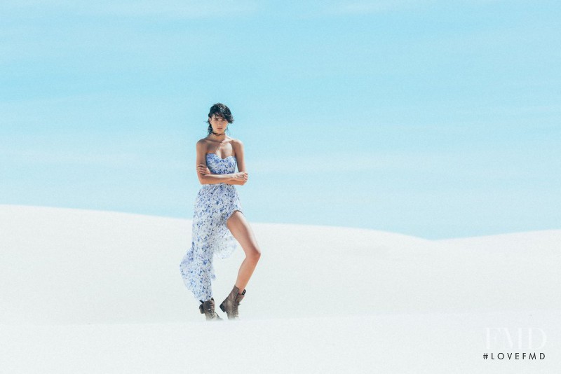 Roberta Pecoraro featured in  the Aje advertisement for Summer 2014