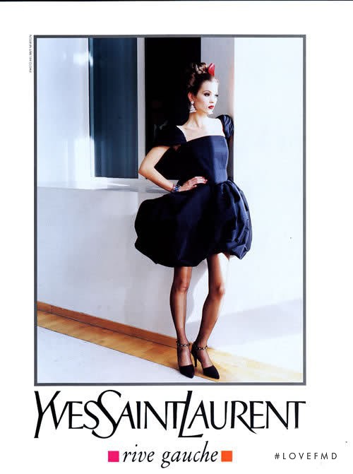 Kate Moss featured in  the Saint Laurent advertisement for Spring/Summer 1993