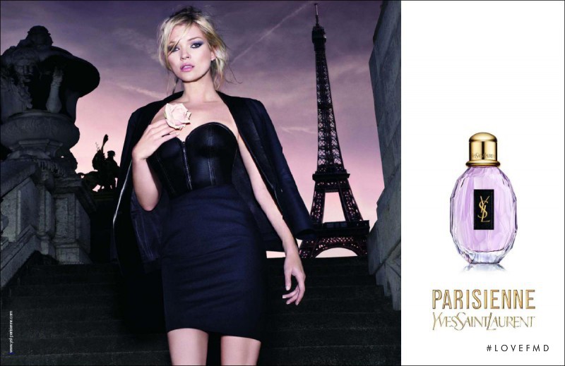 Kate Moss featured in  the YSL Fragrance YSL Parisienne Fragrance  advertisement for Spring/Summer 2010