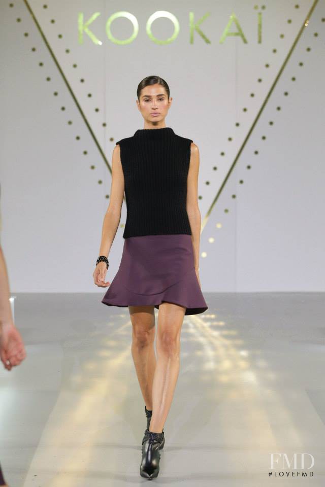 Roberta Pecoraro featured in  the KOOKAI fashion show for Autumn/Winter 2015