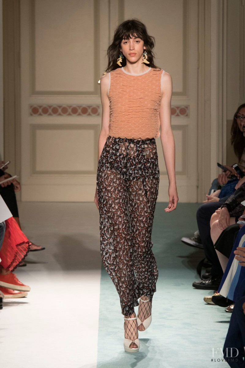 Barbara Sanchez featured in  the Kristina Ti fashion show for Spring/Summer 2017