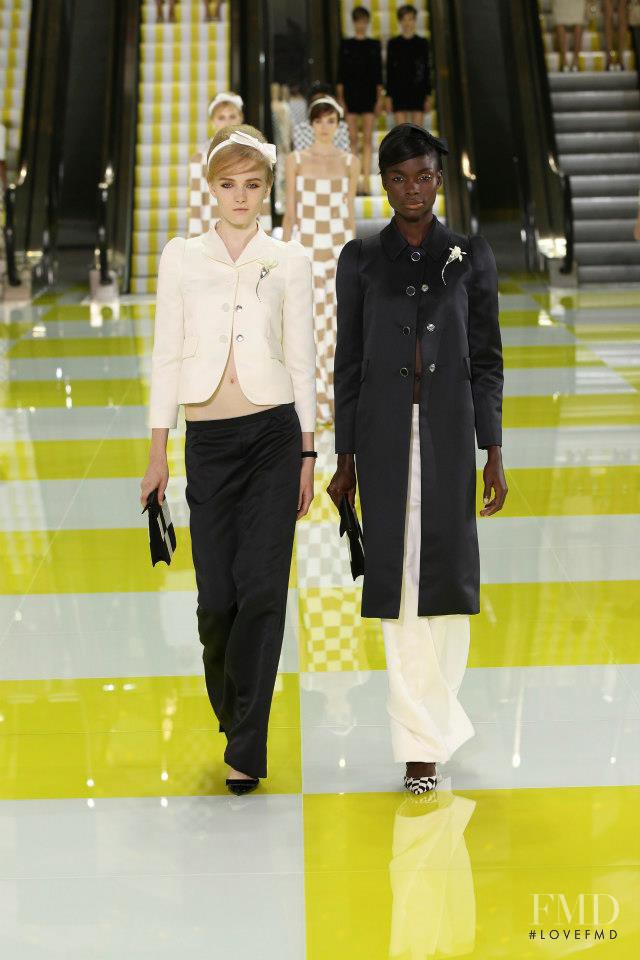 Jeneil Williams featured in  the Louis Vuitton fashion show for Spring/Summer 2013