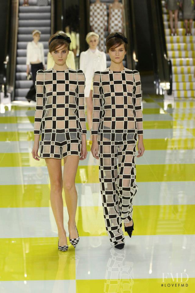 Kasia Struss featured in  the Louis Vuitton fashion show for Spring/Summer 2013