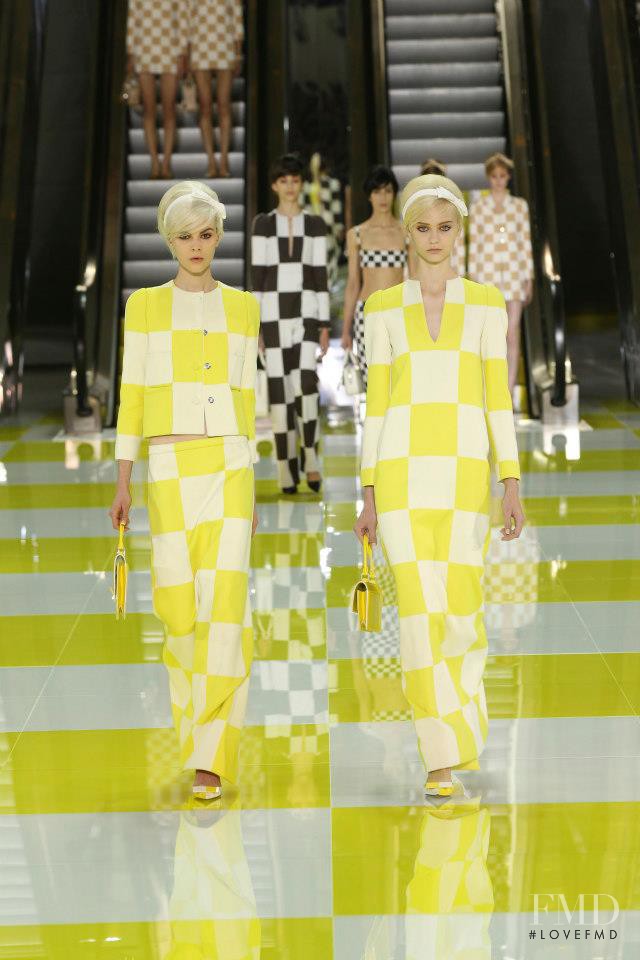 Nastya Kusakina featured in  the Louis Vuitton fashion show for Spring/Summer 2013