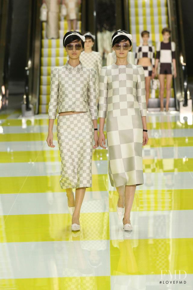Lili Ji featured in  the Louis Vuitton fashion show for Spring/Summer 2013