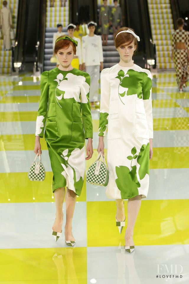 Karoline Bjørnelykke featured in  the Louis Vuitton fashion show for Spring/Summer 2013