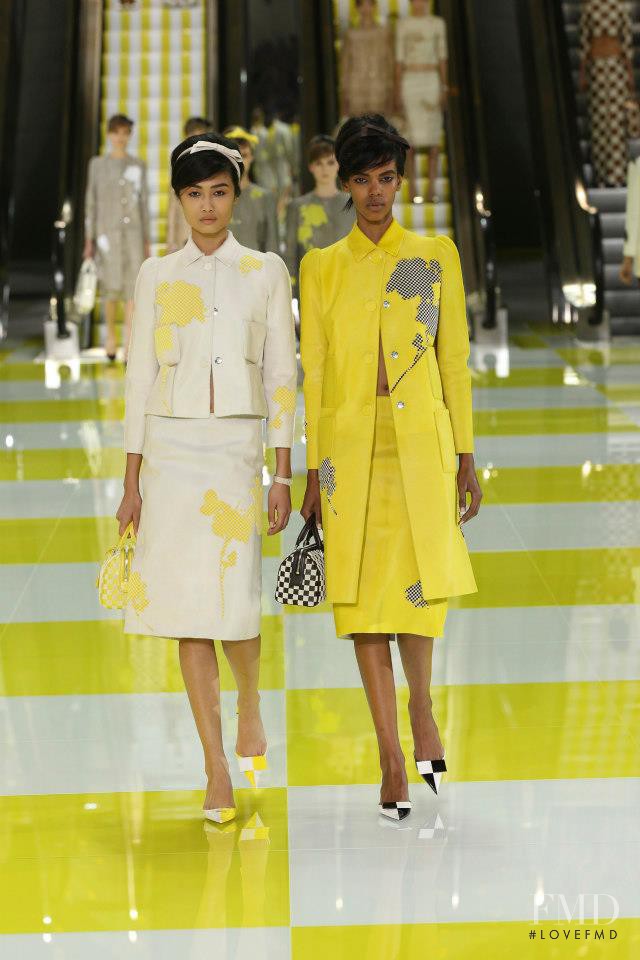 Grace Mahary featured in  the Louis Vuitton fashion show for Spring/Summer 2013