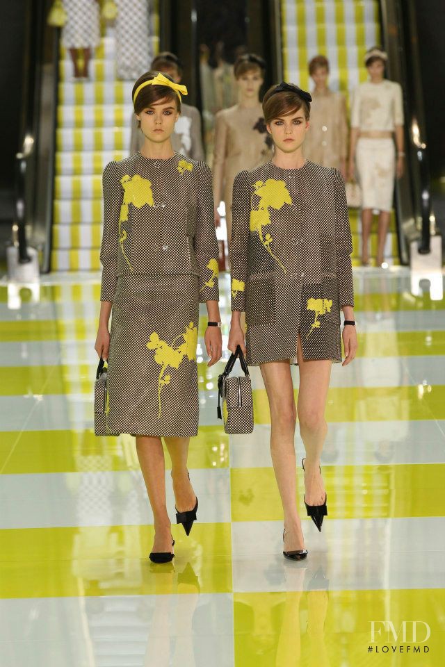 Sasha Baldina featured in  the Louis Vuitton fashion show for Spring/Summer 2013