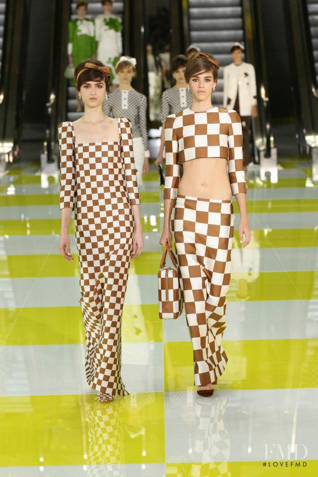 Marcele dal Cortivo featured in  the Louis Vuitton fashion show for Spring/Summer 2013