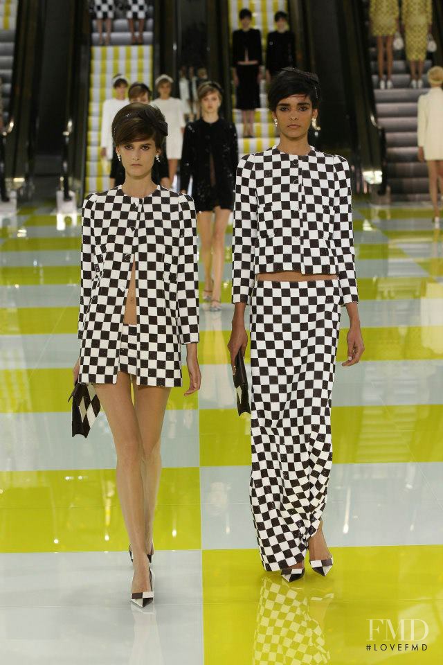 Marie Piovesan featured in  the Louis Vuitton fashion show for Spring/Summer 2013